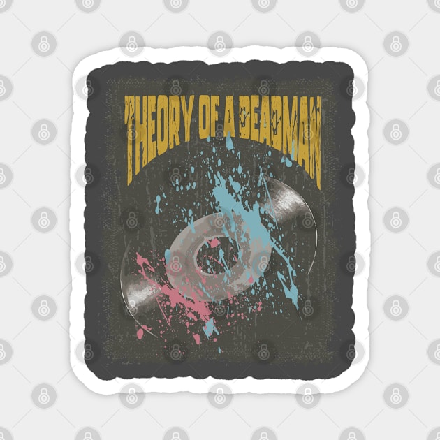 Theory of a Deadman Vintage Vynil Magnet by K.P.L.D.S.G.N