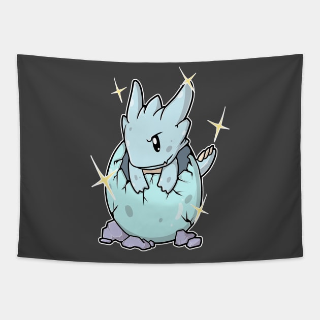 Sparkling Baby Dragon Tapestry by MimicGaming