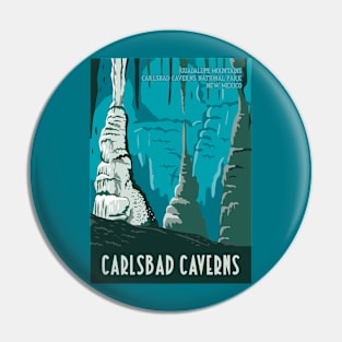 WPA Poster of Carlsbad Caverns National Park Pin