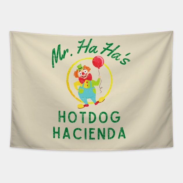 Hotdog Hacienda Distressed Tapestry by Yas R