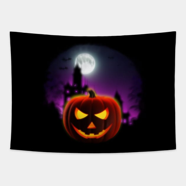 Airbrush Halloween Tapestry by JPenfieldDesigns