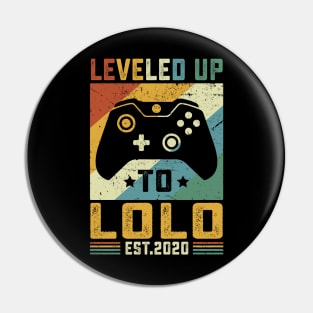 Vintage Leveled Up To Lolo Est.2020 Pin