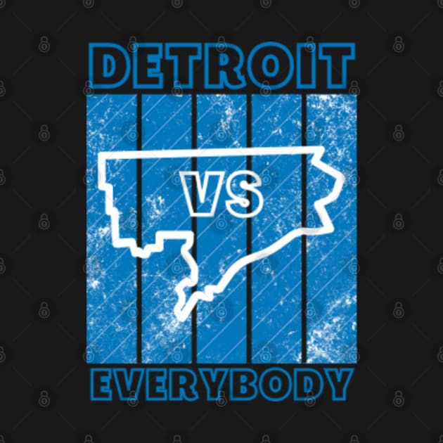 Discover Detroit VS Everybody, Lions Football - Detroit Vs Everybody - Crewneck Sweatshirt