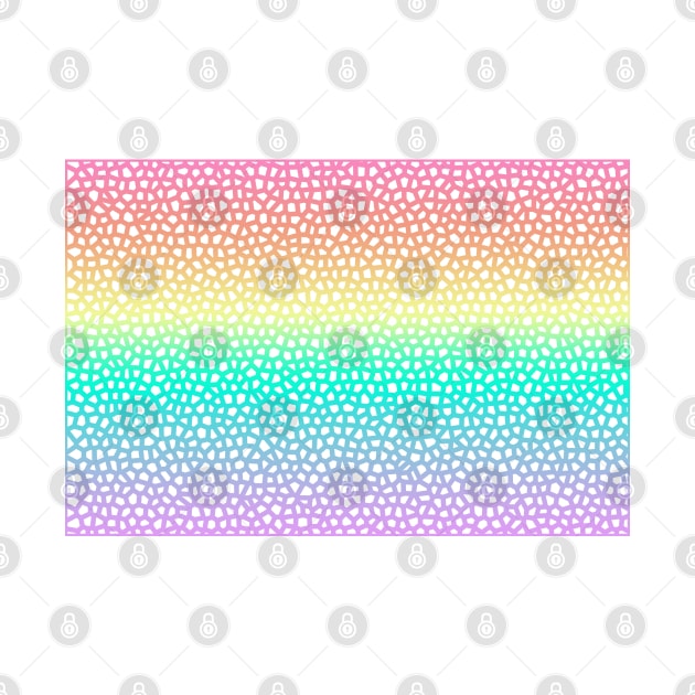 Pastel Pride Flag Mosaic Graphic Design Style 5 by PurposelyDesigned