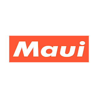 Maui White Orange T-Shirt