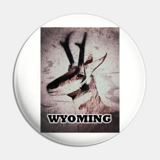 Wyoming Pronghorn Antelope Pin