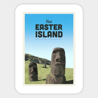 Moai Easter Island Sculpture Sticker for Sale by JoanTatley