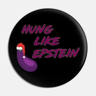 Funny hung like epstein santa christmas Pin