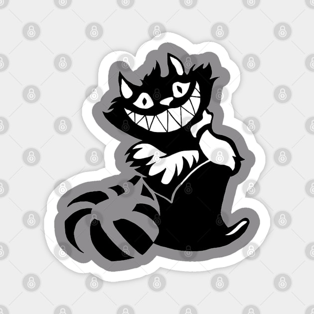 Cheshire Cat T-shirt Magnet by Hartles Nina