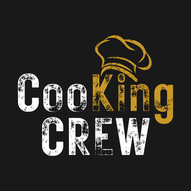 Cooking Crew Culinary Chef King Retro Cool by AimArtStudio