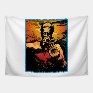 Trumpet Fire Tapestry