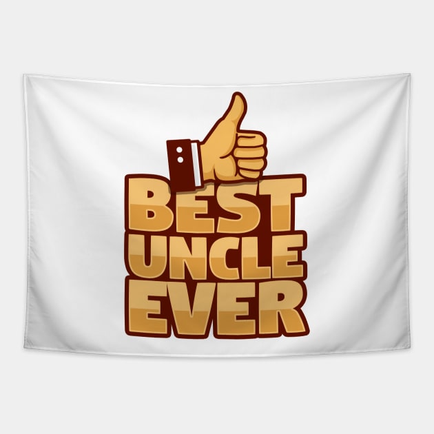 'Best Uncle Ever Thumbs Up' Hilarous Uncle Gift Tapestry by ourwackyhome