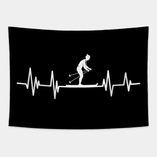 Heartbeat Snowboarding Birthday snowboarder Player .snowboard Tapestry