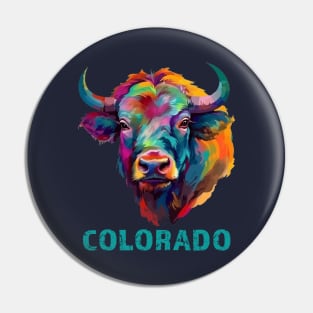 Colorado American Bison Buffalo Souvenir Pin