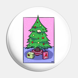 Christmas Cat Pin