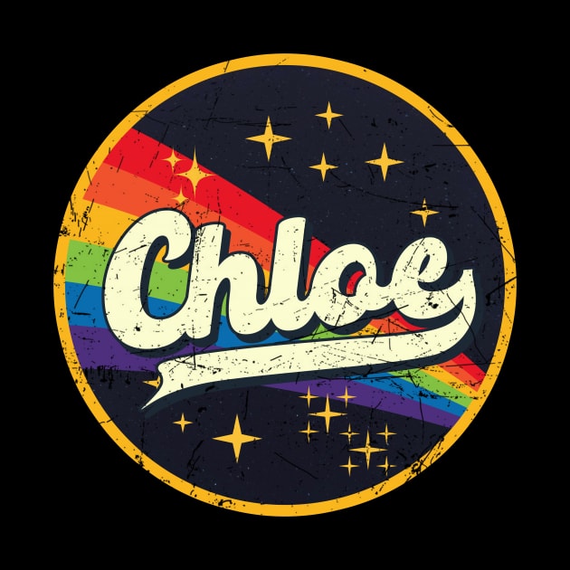 Chloe // Rainbow In Space Vintage Grunge-Style by LMW Art