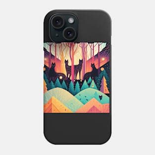 Magic Forest Cats Phone Case