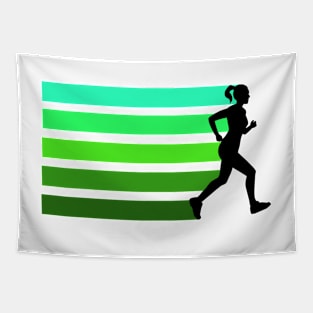 Runner Girl Tapestry