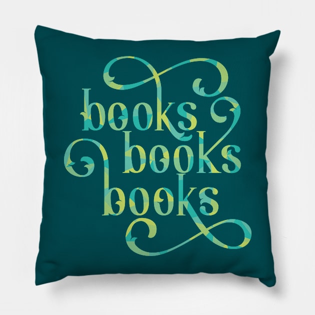 Books Books Books Pillow by polliadesign