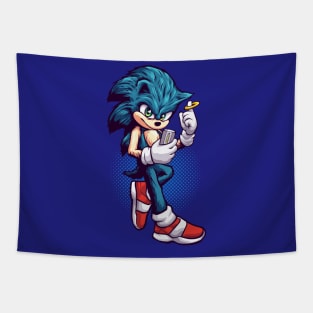 sonic focus on phone Tapestry