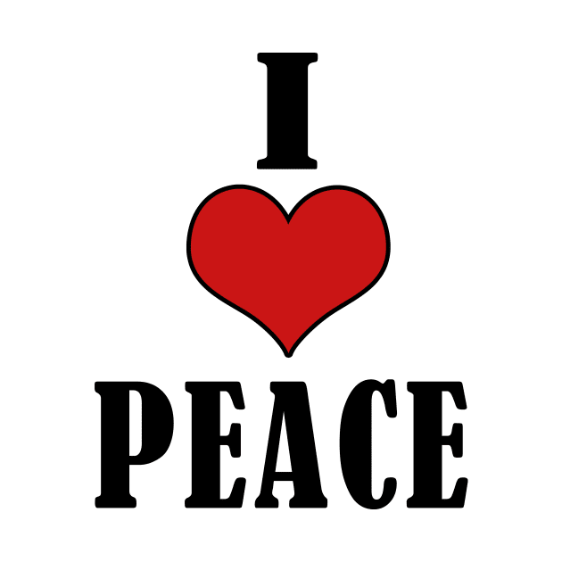 I LOVE PEACE by Elegance14