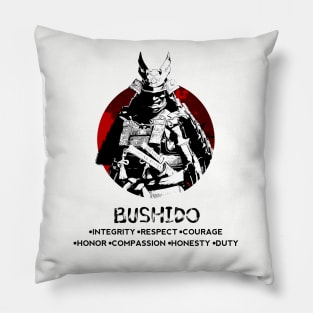 Seven Virtues of Bushido II Pillow