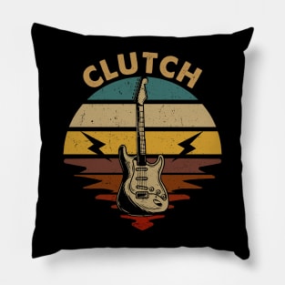 Vintage Guitar Beautiful Name Clutch Personalized Pillow