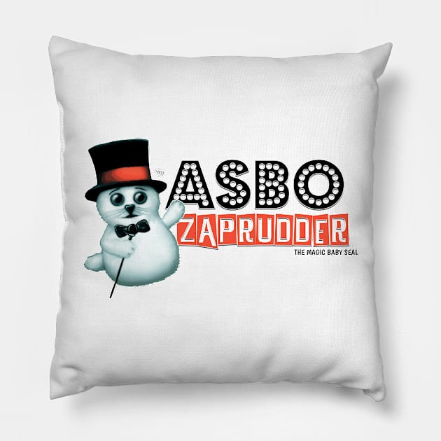 Asbo Zaprudder - That Mitchell and Webb Look Pillow by LozArtProd