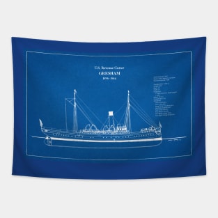 United States Revenue Cutter Gresham - AD Tapestry