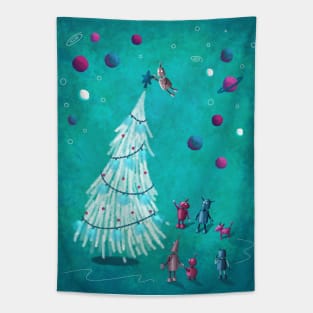 A Robot Christmas Tapestry