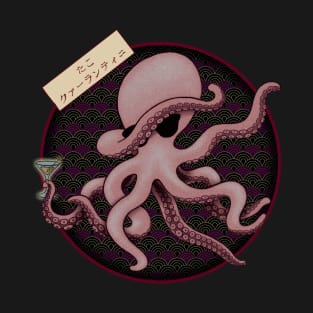 Dabbing Octopus Quarantini (Seigaiha) T-Shirt