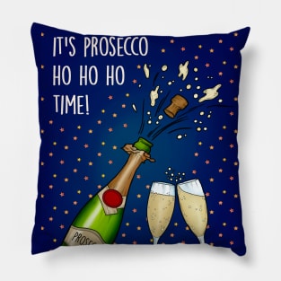 Prosecco ho ho time Pillow