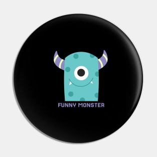 funny one eye monster Pin
