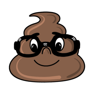 Happy poop emoji nerd T-Shirt