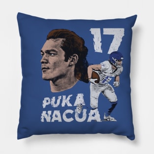 Puka Nacua Los Angeles R Player Number Pillow