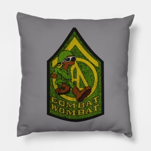 Combat Wombat Retro 73 Pillow