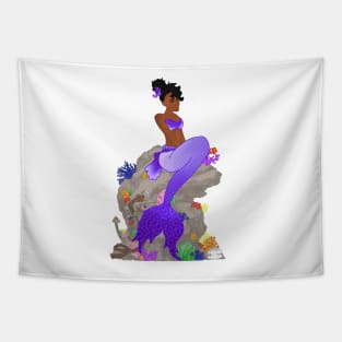 Purple Mermaid Tapestry