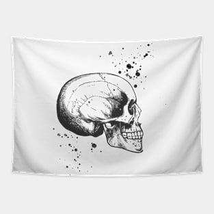 Skull Art • Illustration With Splashes Tapestry