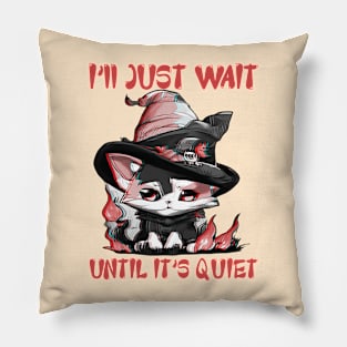 Cat Life Halloween Funny Appreciation Gift Pillow