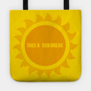 Retro 'Take A Sun Break' Design Tote