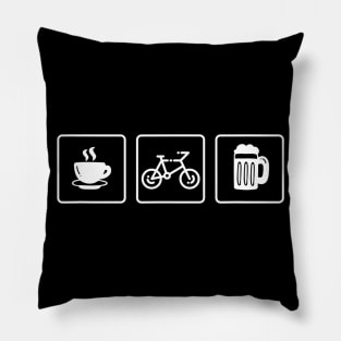 Mens Coffee Cycling Beer Fathers Day 2020 Pillow