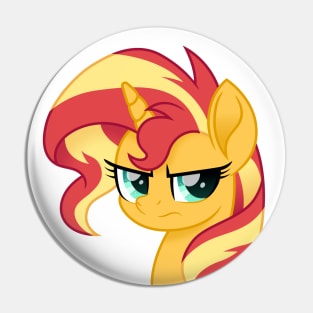 angry Sunset Shimmer Pin