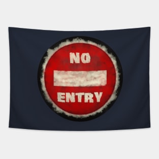 No Entry - Messy Style Tapestry