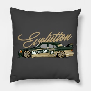 benz190 Evo II DTM Racing green Pillow