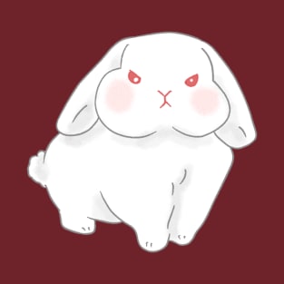 Angry Chubby Rew Holland Lop Rabbit | Bunniesmee T-Shirt