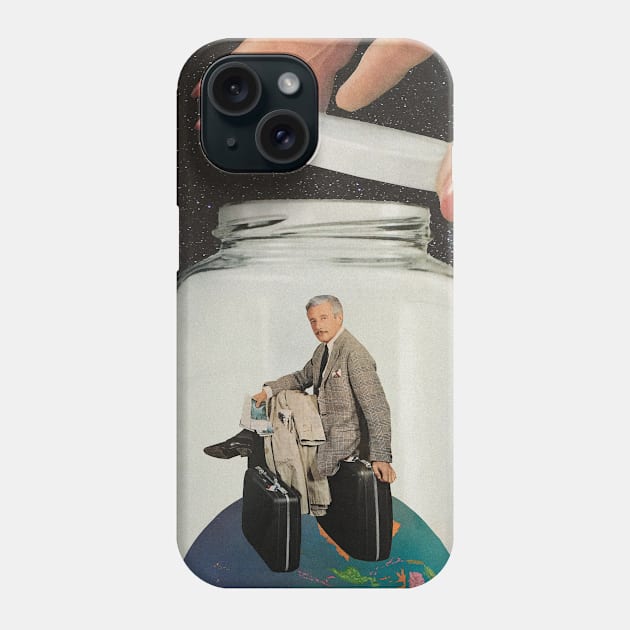 Putting A Cap On Travel Phone Case by collagebymarianne (Marianne Strickler)