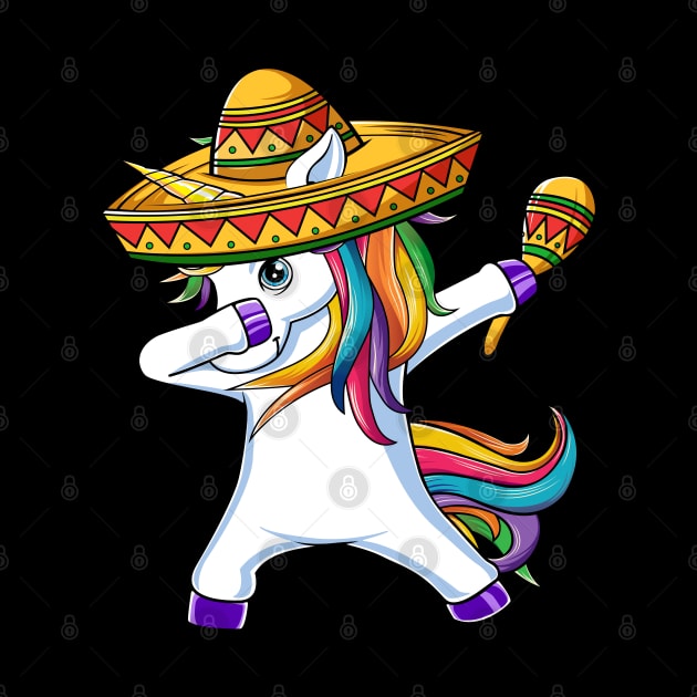 Dabbing Unicorn Rainbow Dab Dance Sombrero by HCMGift