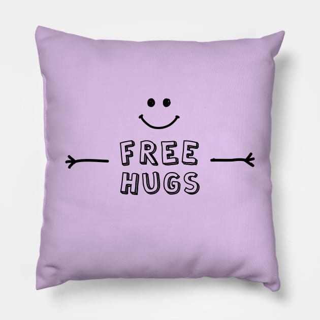 Free hugs for everyone! Pillow by StrayCat