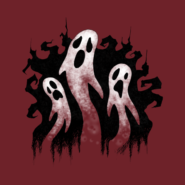 Spooky Ghosts - Halloween - T-Shirt | TeePublic