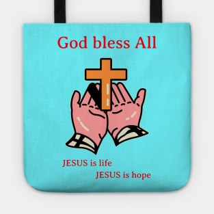 Jesus is Life and Hope Tote